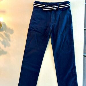 Boys navy Prepster Pants Polo Ralph Lauren with belt